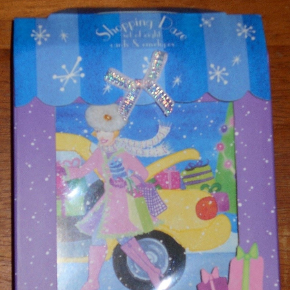 Shopping Daze Cards Set 8 Cards 8 Envelope